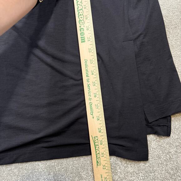 Free People Movement Tempo Oversized Boyfriend Tunic Pocket Tee Black Small - Picture 15 of 16